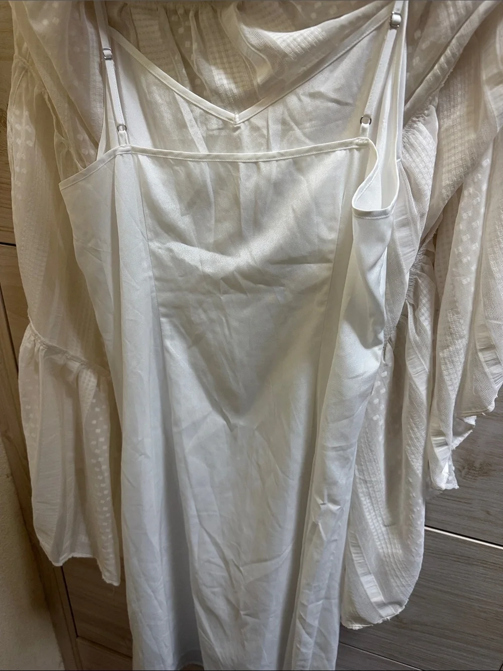 J. Crew White Sleeveless Midi Dress with Textured Dot Detail Size S #010